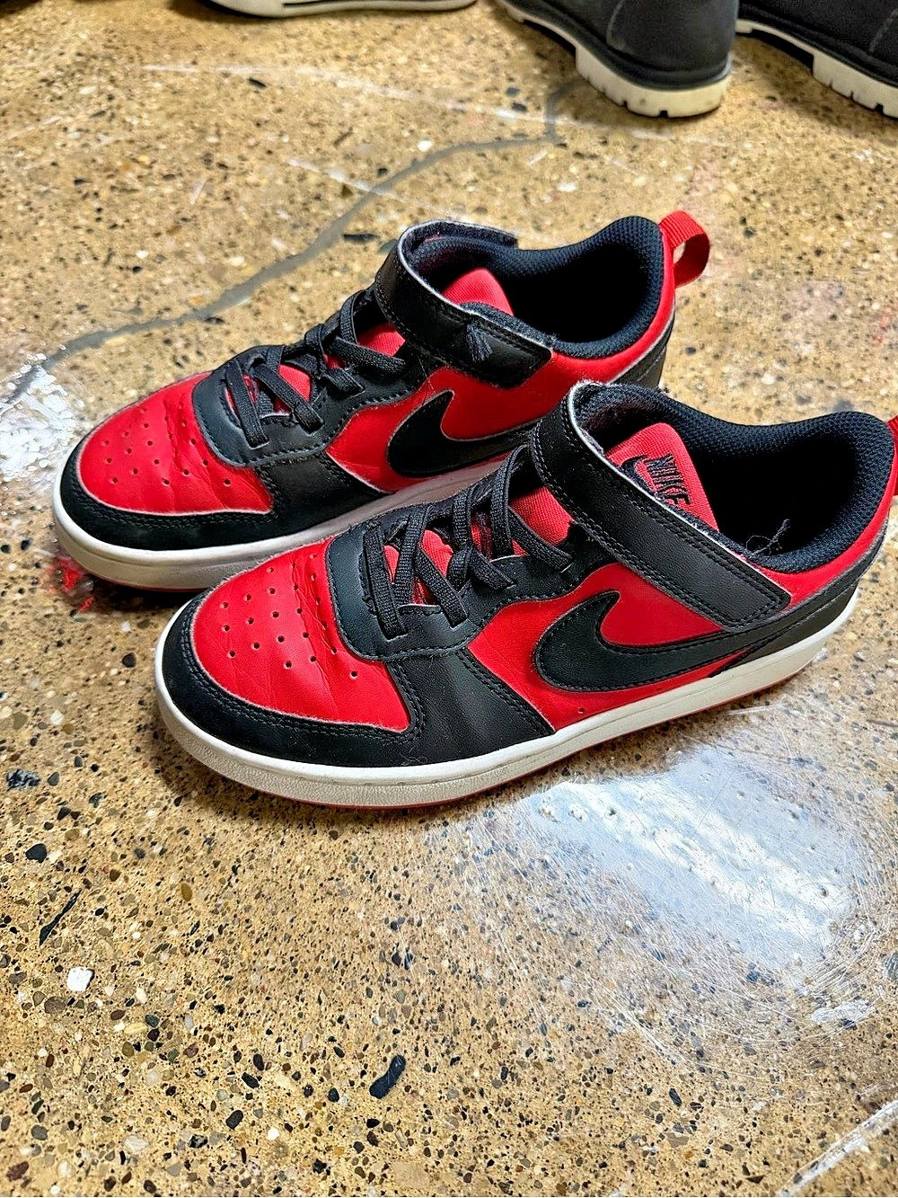 Nike Court Borough Low Recraft Red & Black Sneakers